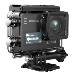 SJCAM SJ6 Legend Optical 16 MP 4K24fps 5.08 cm (2.0") LCD Touch Screen  3-axis Gyro Sensor, 166° Super Wide  External Mic Support  Dual Screen (Black)