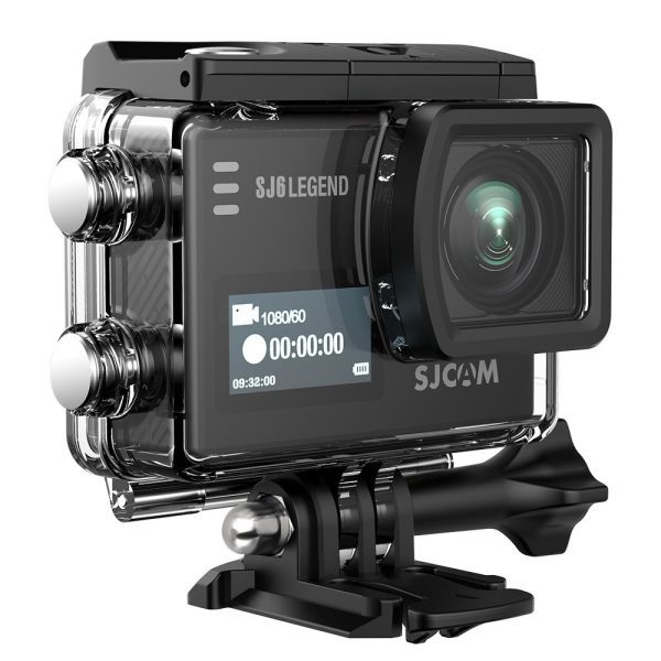 SJCAM SJ6 Legend Optical 16 MP 4K24fps 5.08 cm (2.0") LCD Touch Screen  3-axis Gyro Sensor, 166° Super Wide  External Mic Support  Dual Screen (Black)